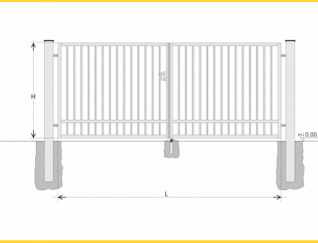 Kapu BD SOLID 1400x6000 / TYČ / HNZ