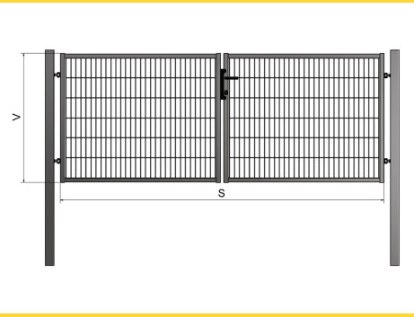 Gate BD UNIVERZAL 1000x4000 / PAN / HNZ+PVC7016