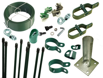 Accessories for chain link fences
